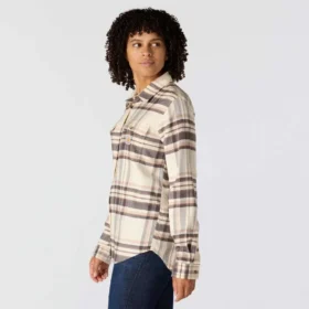 Camicia a quadri da donna in fibra Tencel™ dalla vestibilità comoda