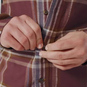 Camicia a quadri in flanella a maniche lunghe, peso medio, vestibilità comoda Rugged Flex™