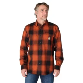 Camicia a quadri in flanella pesante a maniche lunghe, vestibilità ampia