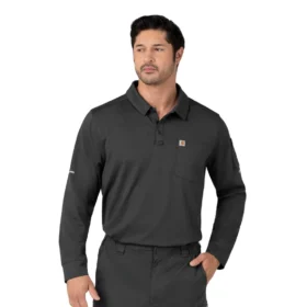 Camicia da lavoro polo a maniche lunghe Rugged Flex® Rscu Heavyweight
