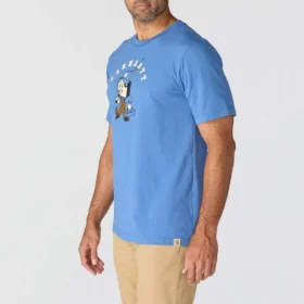 Camicia da pesca con stampa grafica Irvine da uomo, vestibilità comoda