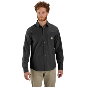 Camicia da uomo Force Sun Defender™ a maniche lunghe, vestibilità comoda, in tessuto - Camicie con protezione solare