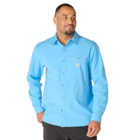 Camicia da uomo Force Sun Defender™ a maniche lunghe, vestibilità comoda, in tessuto - Camicie con protezione solare
