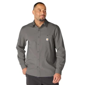 Camicia da uomo Force Sun Defender™ a maniche lunghe, vestibilità comoda, in tessuto - Camicie con protezione solare
