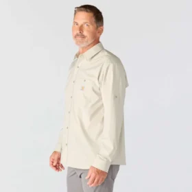 Camicia da uomo Force Sun Defender™ a maniche lunghe, vestibilità comoda, in tessuto – Camicie con protezione solare