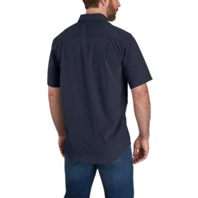 Camicia da uomo Force Sun Defender™ in chambray, vestibilità comoda, maniche corte – Camicie con protezione solare