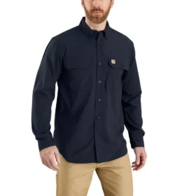 Camicia da uomo Force Sun Defender™ in chambray, vestibilità comoda, maniche lunghe - Camicie con protezione solare