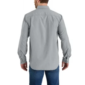Camicia da uomo Force Sun Defender™ in chambray, vestibilità comoda, maniche lunghe – Camicie con protezione solare