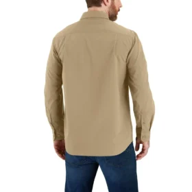 Camicia da uomo Force Sun Defender™ in chambray, vestibilità comoda, maniche lunghe – Camicie con protezione solare