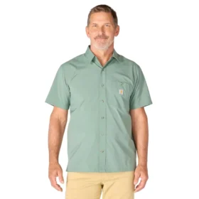 Camicia da uomo Force Sun Defender™ in tessuto, vestibilità comoda, maniche corte - Camicie con protezione solare