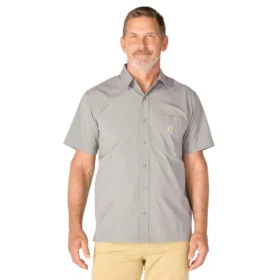 Camicia da uomo Force Sun Defender™ in tessuto, vestibilità comoda, maniche corte - Camicie con protezione solare