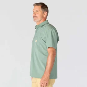 Camicia da uomo Force Sun Defender™ in tessuto, vestibilità comoda, maniche corte – Camicie con protezione solare