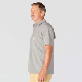 Camicia da uomo Force Sun Defender™ in tessuto, vestibilità comoda, maniche corte – Camicie con protezione solare