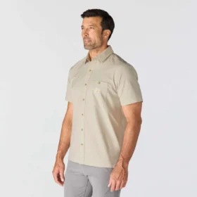 Camicia da uomo Force Sun Defender™ in tessuto, vestibilità comoda, maniche corte – Camicie con protezione solare