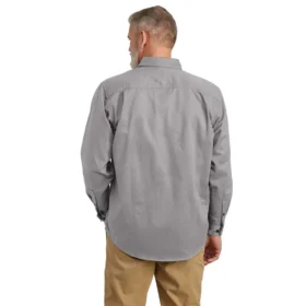 Camicia da uomo Fr a maniche lunghe in twill, vestibilità ampia