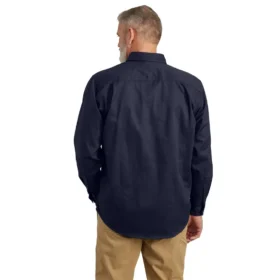 Camicia da uomo Fr a maniche lunghe in twill, vestibilità ampia