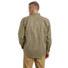 Camicia da uomo Fr a maniche lunghe in twill, vestibilità ampia