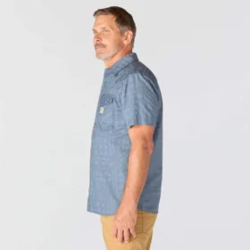 Camicia da uomo Montana Bozeman a maniche corte in tessuto scozzese, vestibilità comoda