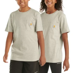 Camicie a maniche corte con taschino per bambini (neonati/bambini/ragazzi)