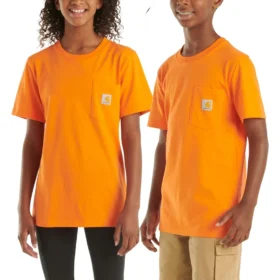 Camicie a maniche corte con taschino per bambini (neonati/bambini/ragazzi)