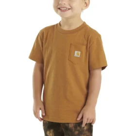 Camicie a maniche corte con taschino per bambini (neonati/bambini/ragazzi)
