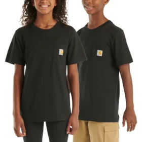Camicie a maniche corte con taschino per bambini (neonati/bambini/ragazzi)