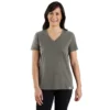 Camicie da donna in Tencel, vestibilità comoda, leggera e traspirante, con scollo a V