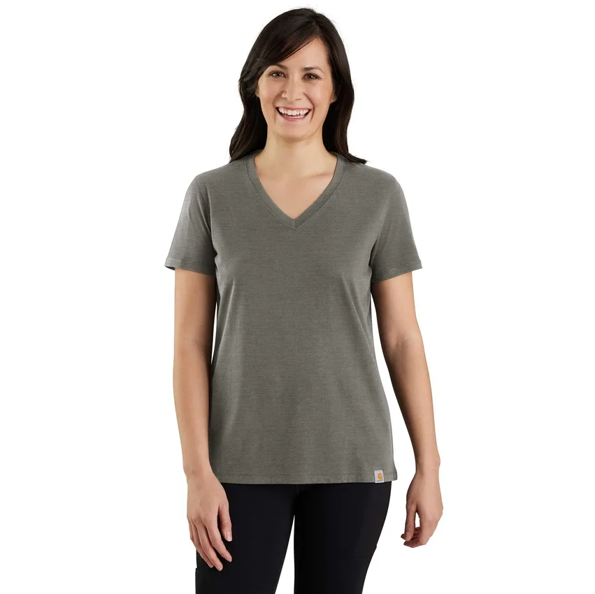 Camicie da donna in Tencel, vestibilità comoda, leggera e traspirante, con scollo a V
