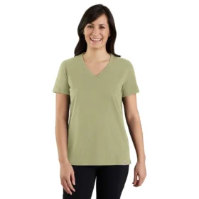 Camicie da donna in Tencel, vestibilità comoda, leggera e traspirante, con scollo a V