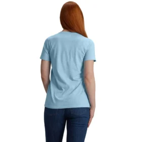 Camicie da donna leggere in Tencel con scollo a V e stampa