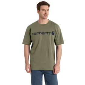 Camicie da uomo Dearborn a vestibilità ampia e tessuto pesante con logo