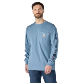 Camicie da uomo FR Force Irvine a maniche lunghe, vestibilità ampia e logo - Camicie ignifughe