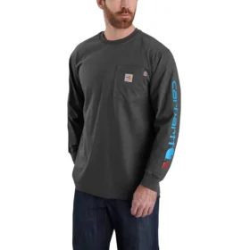 Camicie da uomo FR Force Irvine a maniche lunghe, vestibilità ampia e logo - Camicie ignifughe
