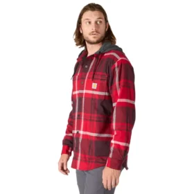 Camicie da uomo Hamilton a quadri con cappuccio e vestibilità comoda – Giacche-camicia da uomo