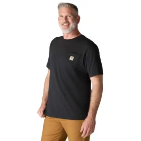 Camicie da uomo Iconic K87 a vestibilità ampia con taschino, in cotone pesante