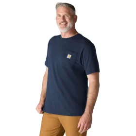 Camicie da uomo Iconic K87 a vestibilità ampia con taschino, in cotone pesante