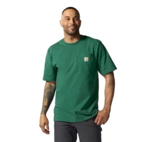 Camicie da uomo Iconic K87 a vestibilità ampia con taschino, in cotone pesante