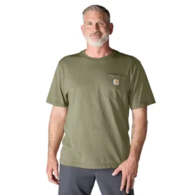 Camicie da uomo Iconic K87 a vestibilità ampia con taschino, in cotone pesante