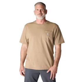 Camicie da uomo Iconic K87 a vestibilità ampia con taschino, in cotone pesante