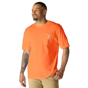 Camicie da uomo Iconic K87 a vestibilità ampia con taschino, in cotone pesante