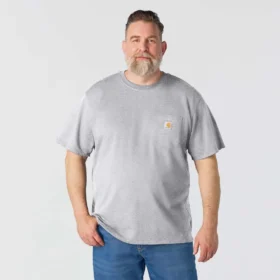 Camicie da uomo Iconic K87 a vestibilità ampia con taschino, in cotone pesante