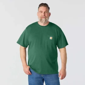Camicie da uomo Iconic K87 a vestibilità ampia con taschino, in cotone pesante