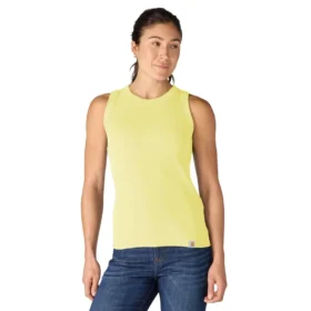 Canotta da donna in Tencel, leggera e traspirante, a costine