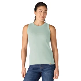 Canotta da donna in Tencel, leggera e traspirante, a costine