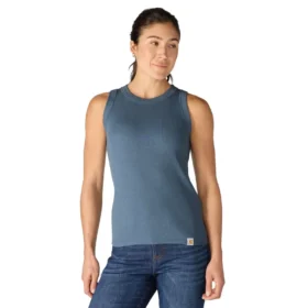 Canotta da donna in Tencel, leggera e traspirante, a costine