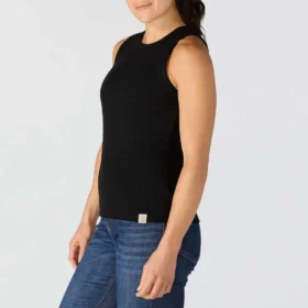 Canotta da donna in Tencel, leggera e traspirante, a costine