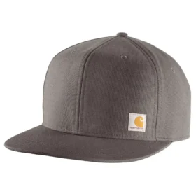 Cappellino da baseball in tela di cotone rigida con visiera piatta