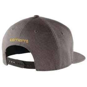 Cappellino da baseball in tela di cotone rigida con visiera piatta