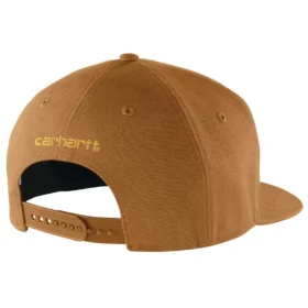 Cappellino da baseball in tela di cotone rigida con visiera piatta