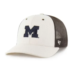 Cappellino da camionista '47 non tinto dei Michigan Wolverines